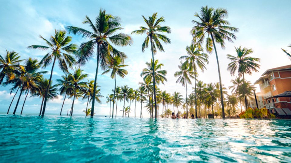 Piscina de resort na Costa do Sauípe Piscina de resort na Costa do Sauípe